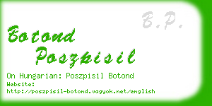 botond poszpisil business card